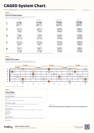 The CAGED System Chart poster
