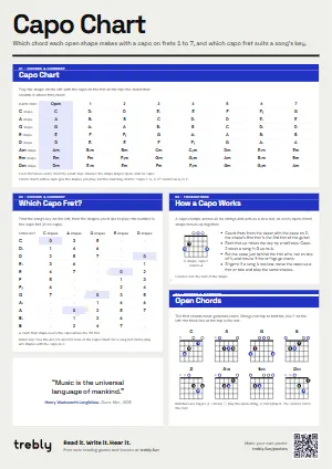 The Capo Chart poster in the Modern style